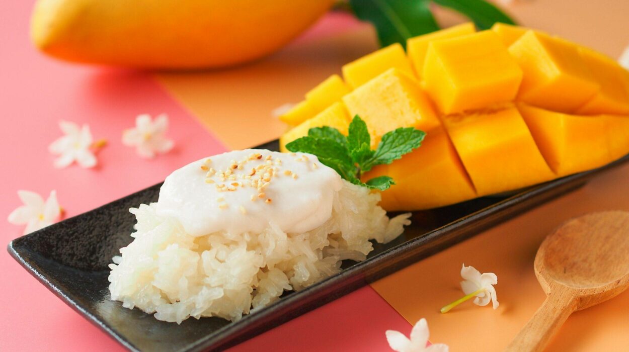 Riz gluant à la mangue