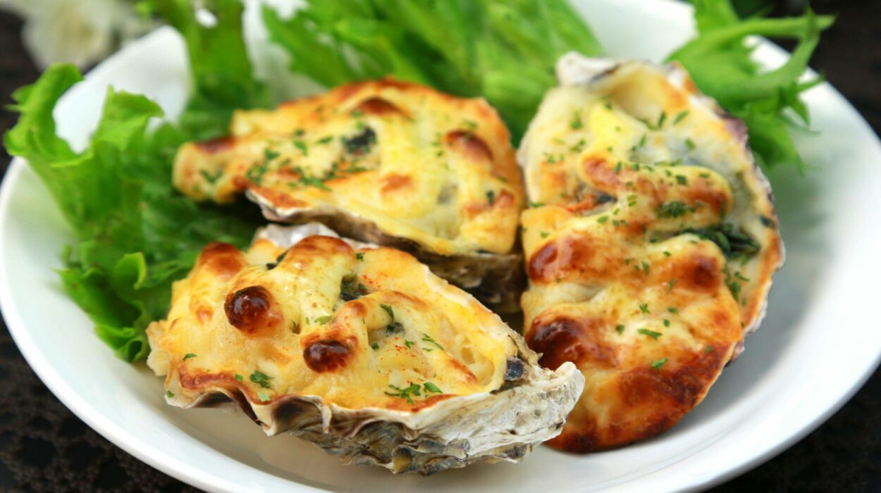 Les huitres gratinées