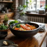 Bibimbap au saumon façon chef