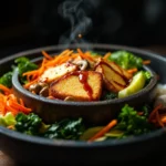 Bibimbap au tofu et légumes croquants