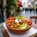 Burrito bowl végétalien simple