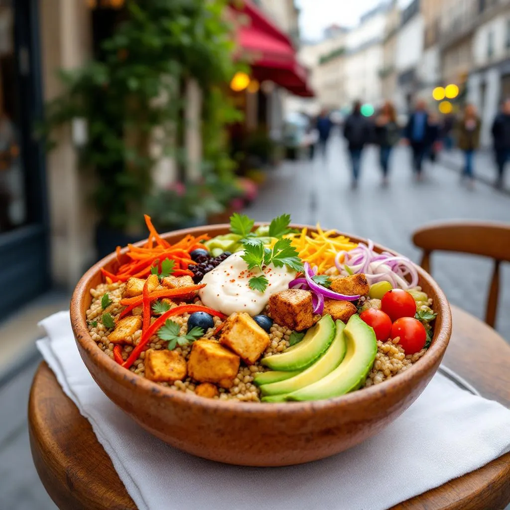 Burrito bowl végétalien simple