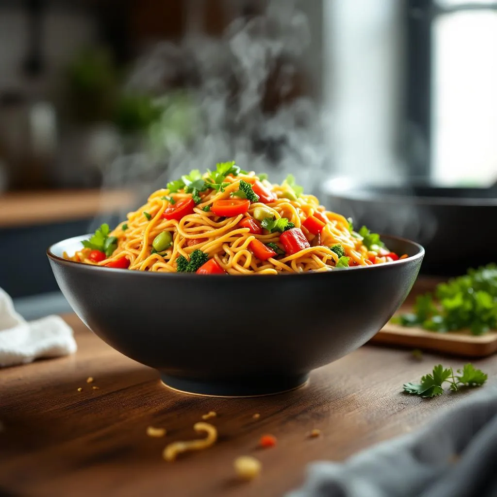 Chow mein végane aux légumes