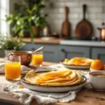 Crêpes suzette pour dessert