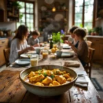 Curry jaune de poulet épicé