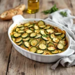 Gratin de courgettes au fromage végétal