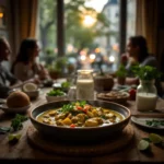 Green curry thaï avec poulet