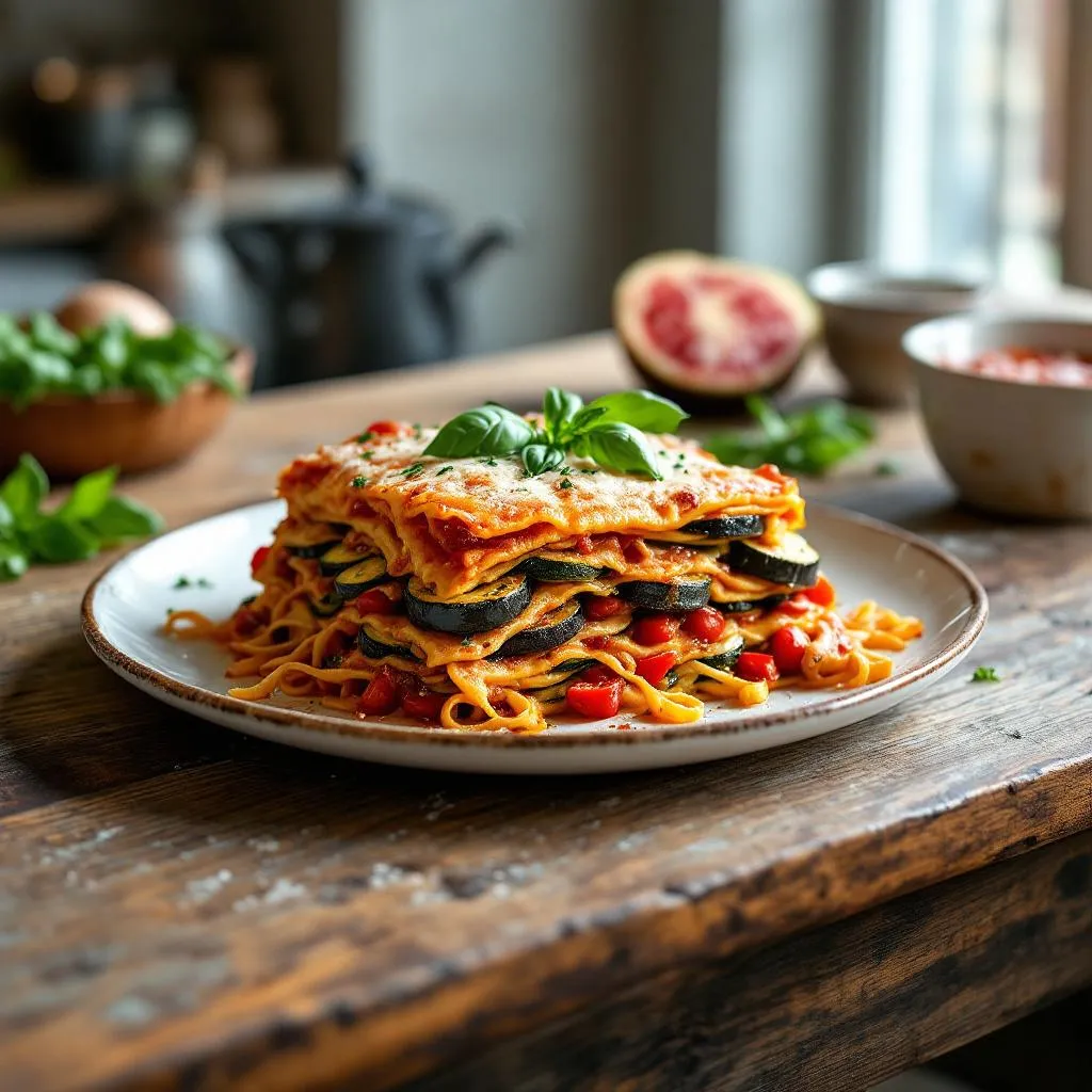 Lasagnes végétariennes aux légumes de saison