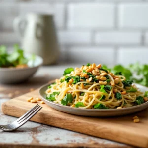 Pad thai végétalien aux cacahuètes