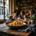 Penne sauce au chorizo et légumes