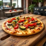 Pizza végane aux légumes grillés