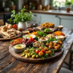 Planche de mezze végétarienne à partager