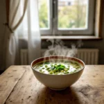 Ragoût de pois cassés et épinards