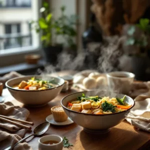Ramen végétarien au miso