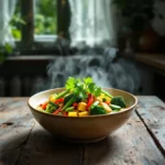 Recette de “green curry” vegan rapide