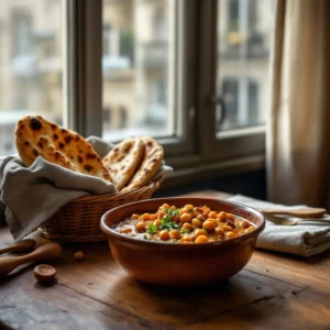 Curry de pois chiches prêt en 15 minutes
