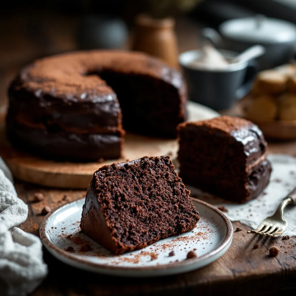 Gâteau au chocolat moelleux et fondant maison