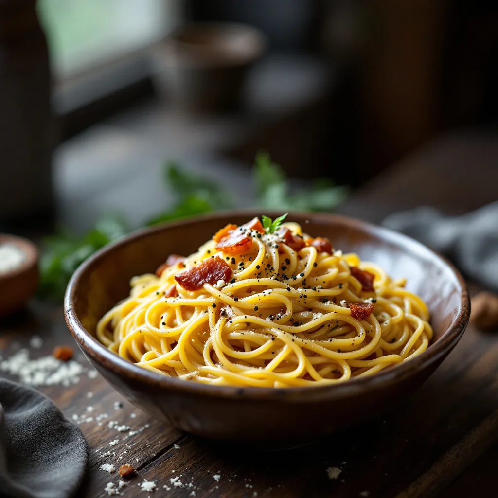 Pâtes à la carbonara : la technique pour une sauce onctueuse
