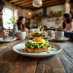 Toasts à l’avocat et oeuf poché