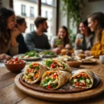 Wraps de poulet rapide pour déjeuner