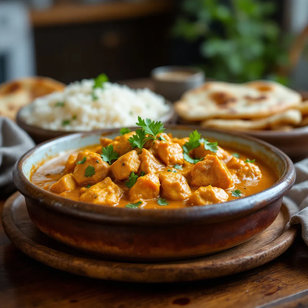 Curry de poulet facile et sa sauce onctueuse