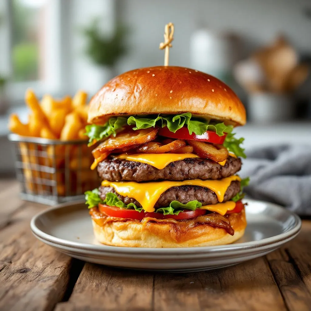 Recette du burger maison gourmand et juteux