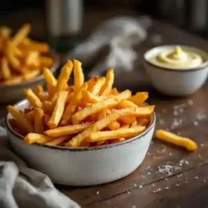 Frites maison croustillantes et dorées à la perfection