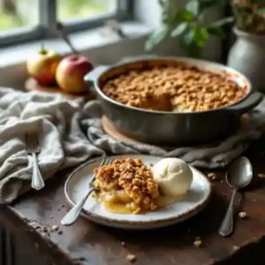 Crumble aux pommes facile de nos grands-mères