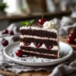 Réussir la Forêt-noire : gâteau chocolat et crème chantilly